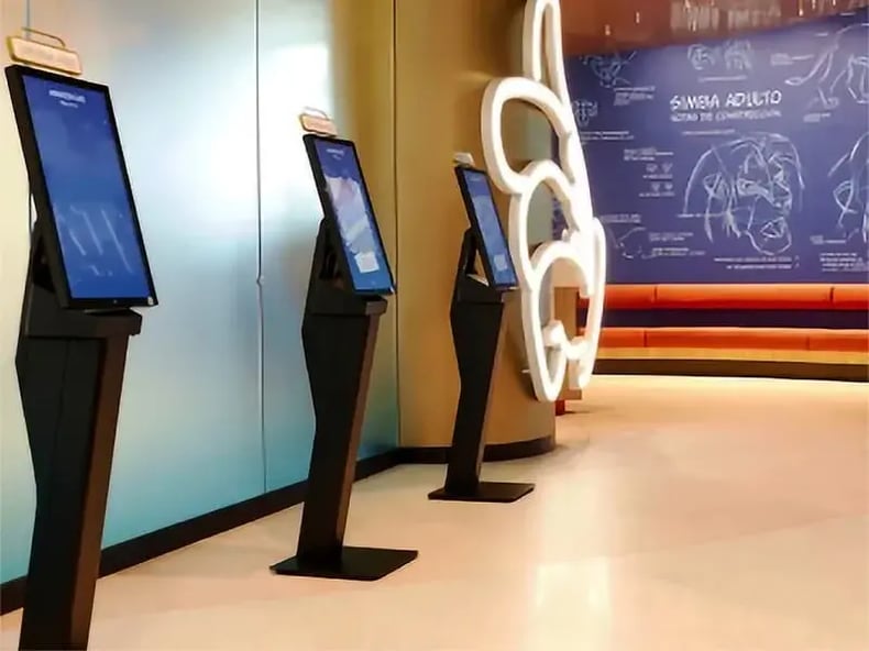 Triniteq kiosks at the Disney Animation Cafe