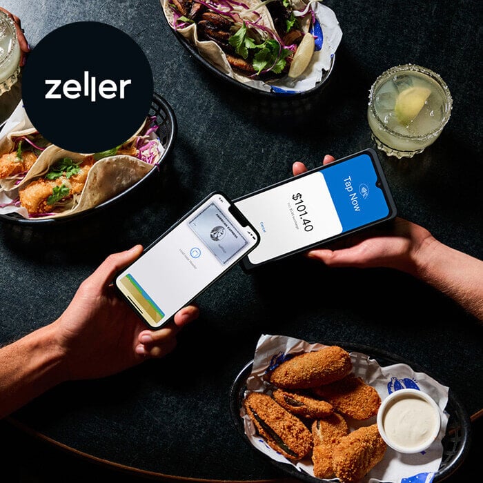 Restaurant payments on a Zeller EFTPOS terminal